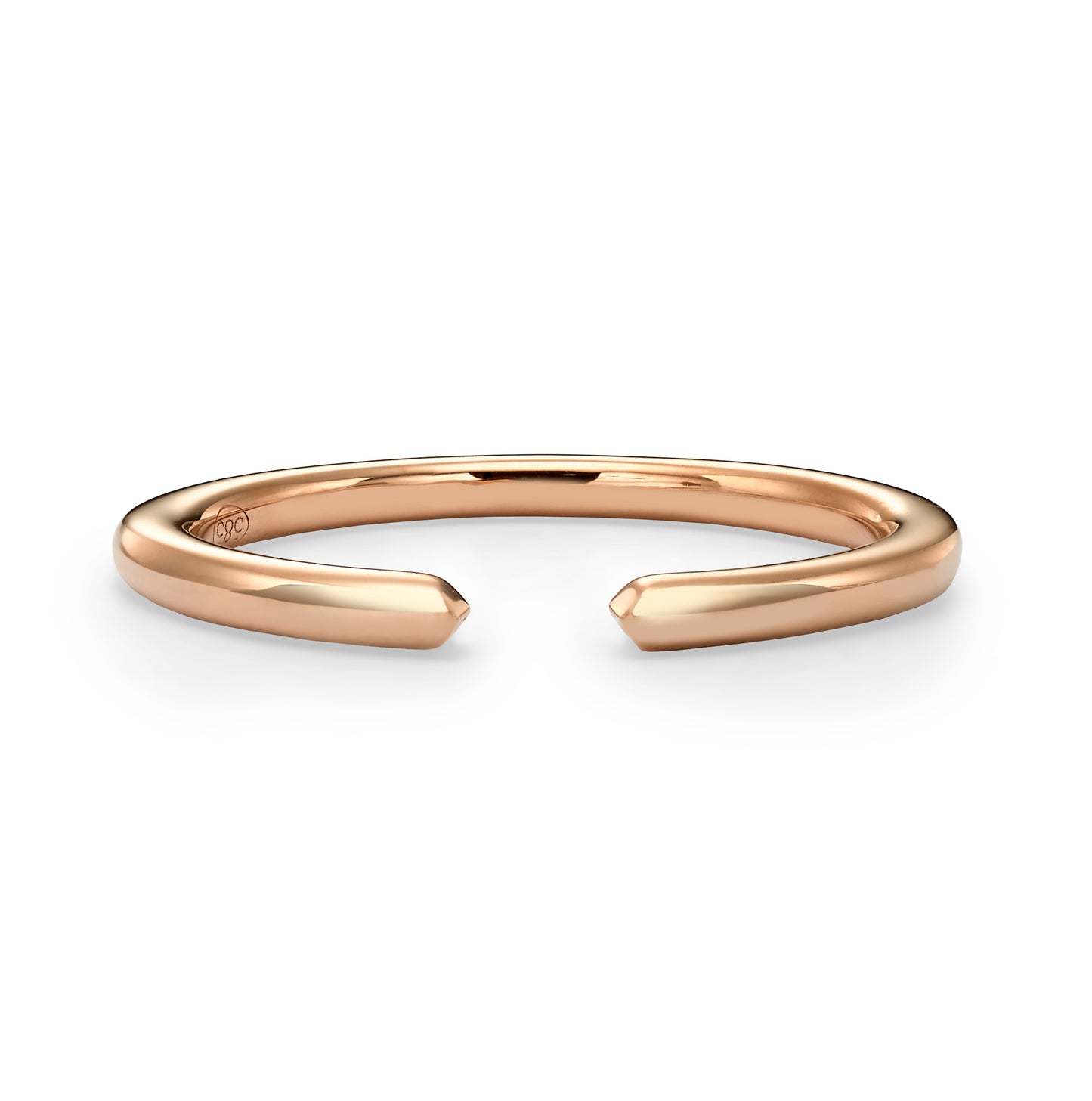 Open Wedding Ring In 14K Rose Gold (1.80mm)