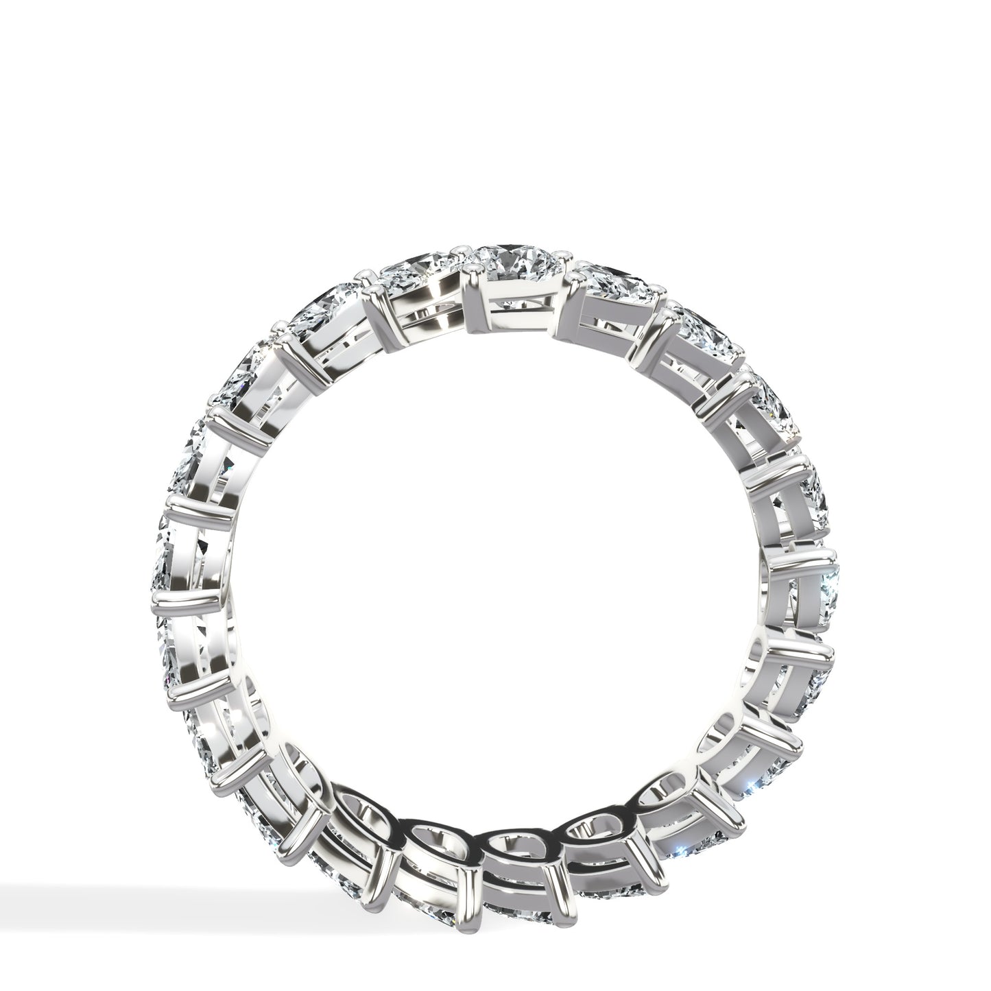 3 Carat Diagonal Pear Shape Diamond Eternity Band