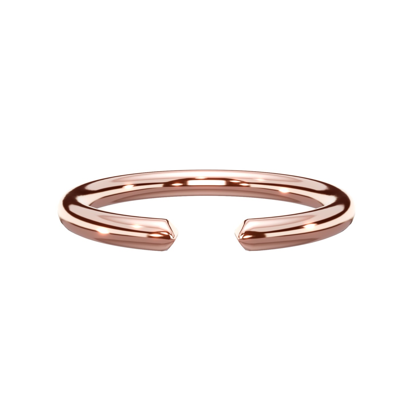 Open Wedding Ring In 14K Rose Gold (1.80mm)
