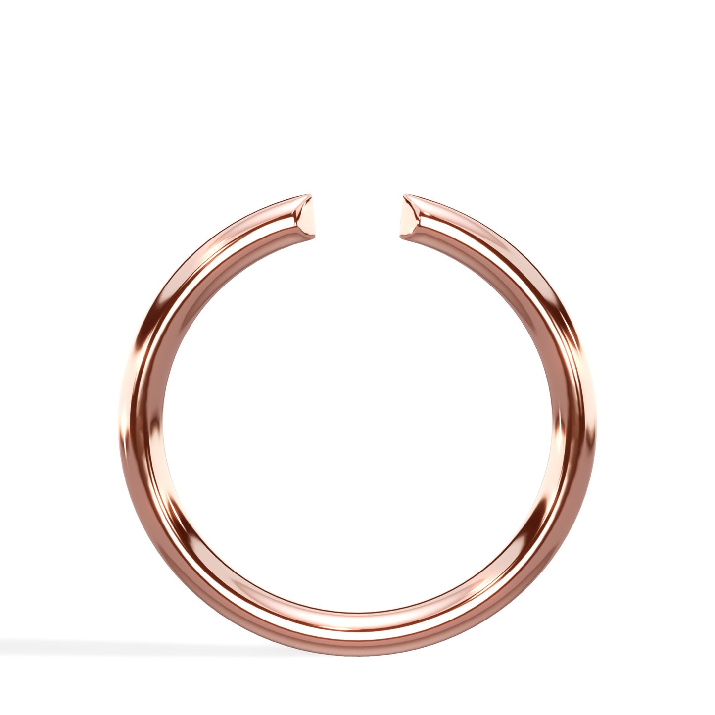 Open Wedding Ring In 14K Rose Gold (1.80mm)