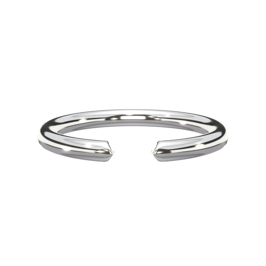 Open Wedding Ring In 14K White Gold (1.80mm)