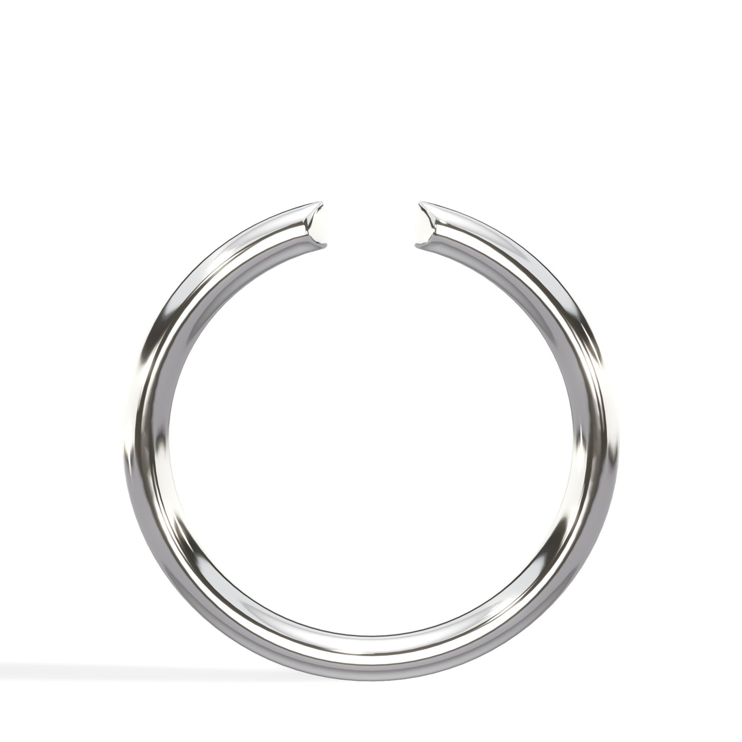 Open Wedding Ring In 14K White Gold (1.80mm)