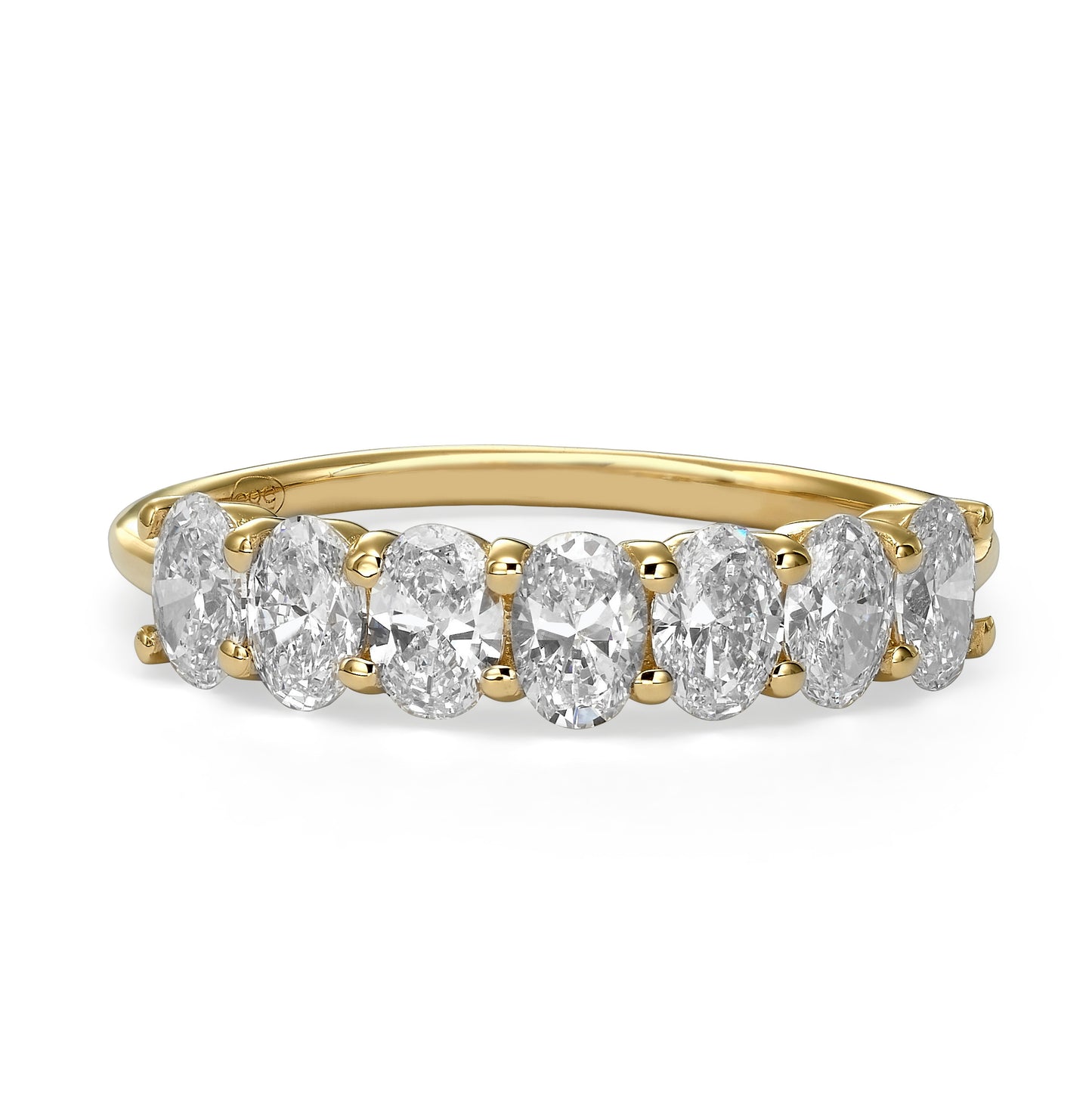 1.00 ct Seven Stone Oval Cut Diamond Band