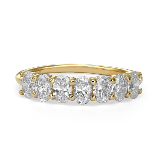 1.00 ct Seven Stone Oval Cut Diamond Band
