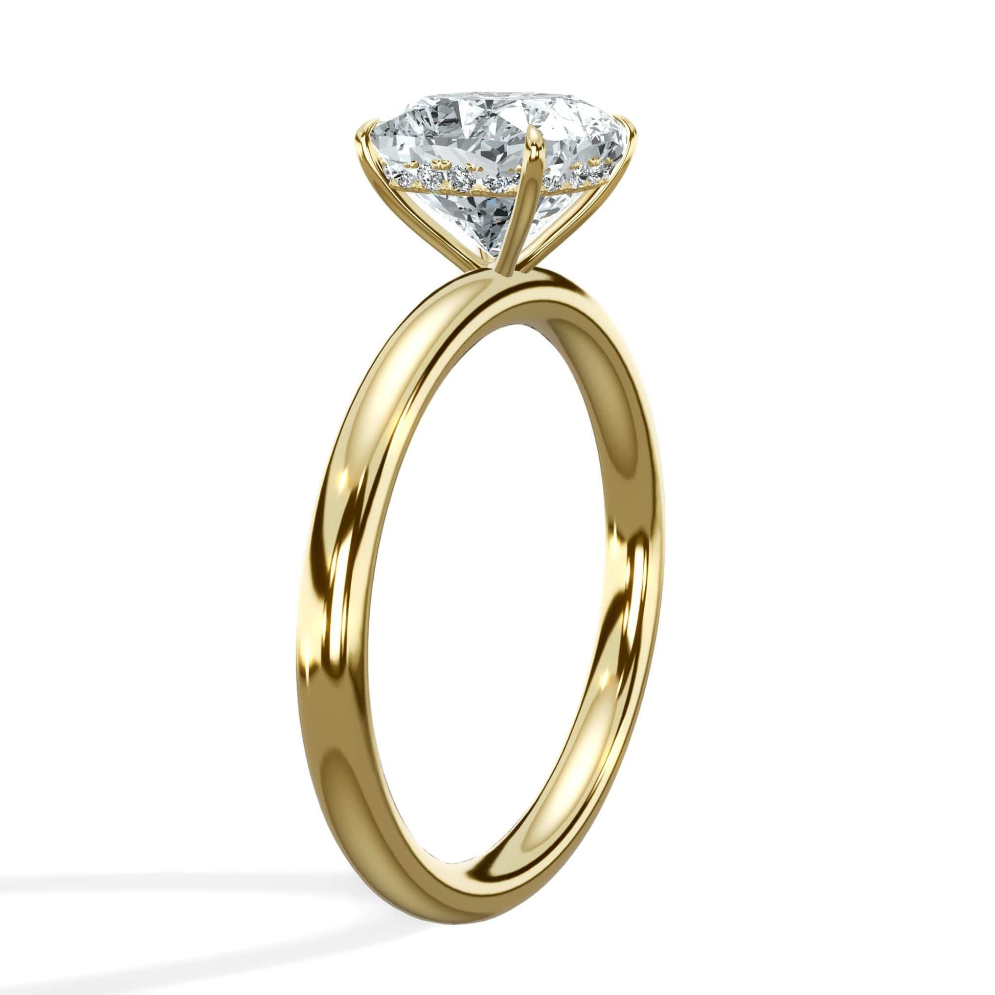 Yellow Gold Diamond Ring - RS05732-200 Princess Cut