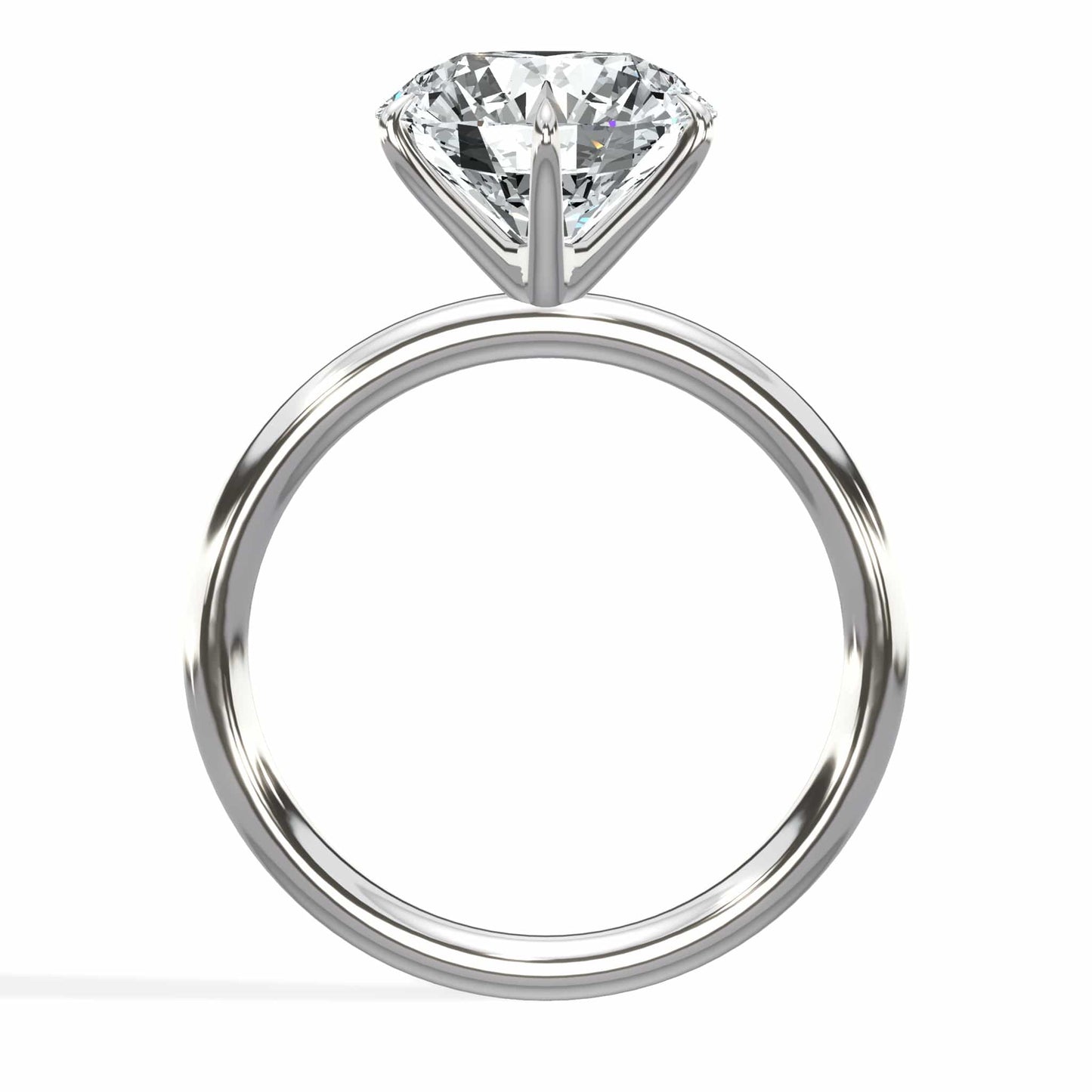 3 Carats Lab Grown Round Brilliant Cut Diamond Engagement Ring