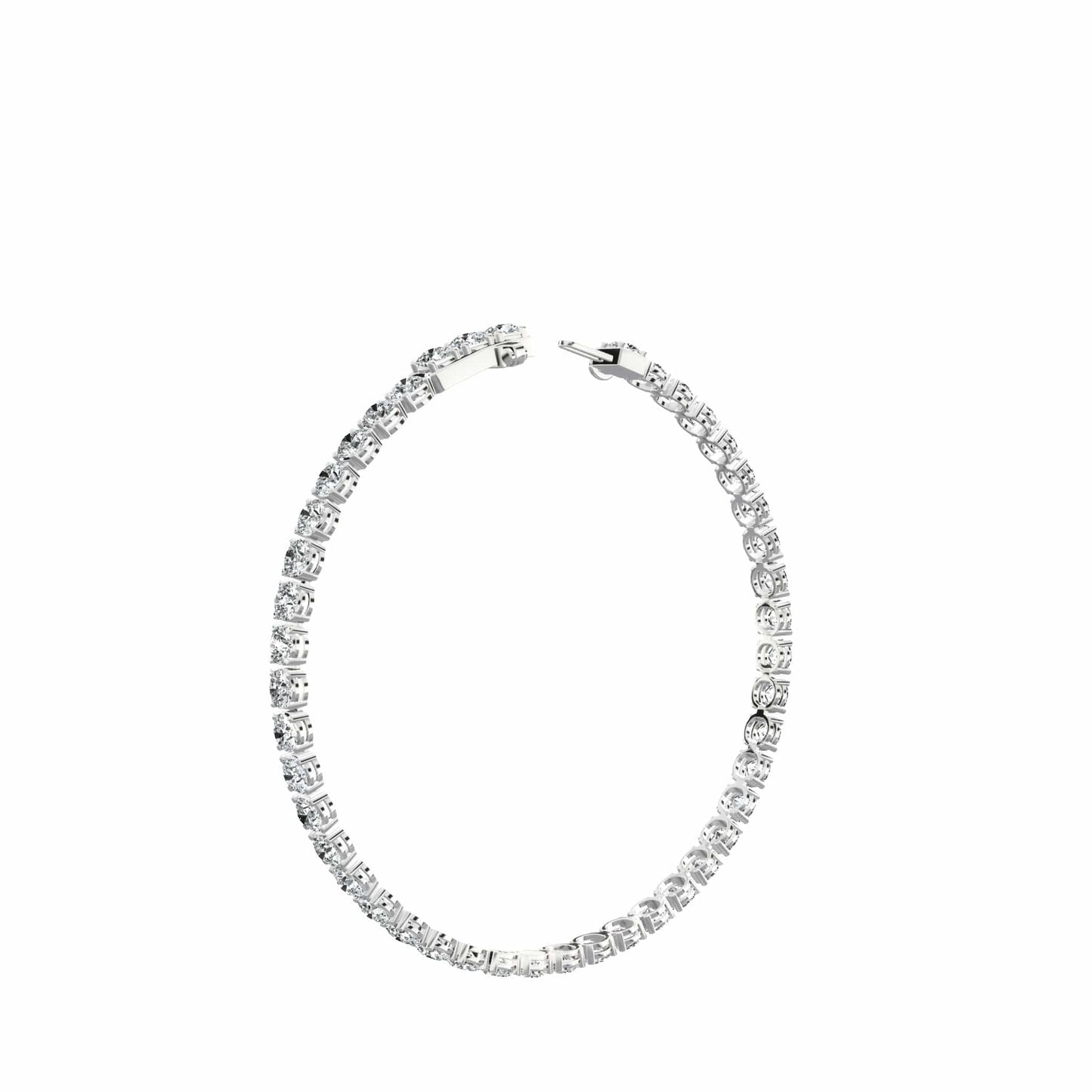 (2.00ct to 20.00ct) Lab Grown Round Cut Diamond Tennis Bracelet