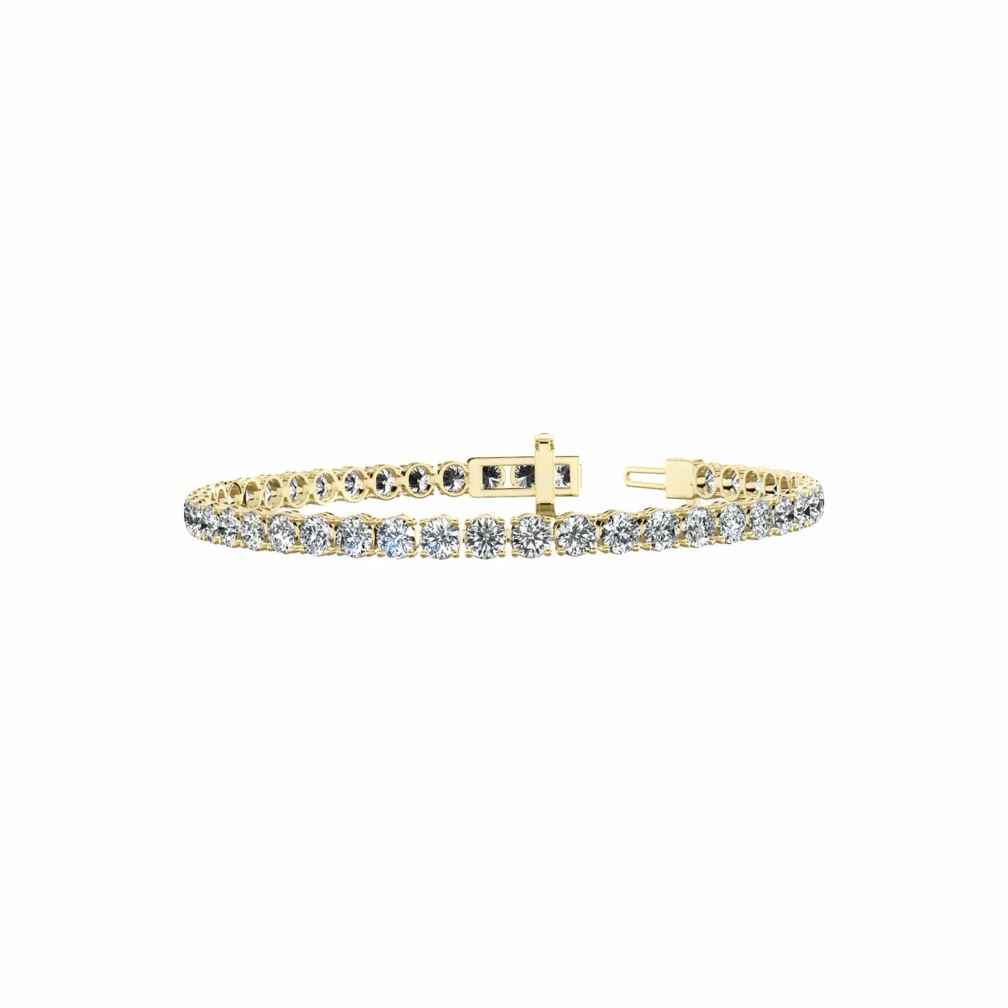 (2.00ct to 20.00ct) Lab Grown Round Cut Diamond Tennis Bracelet