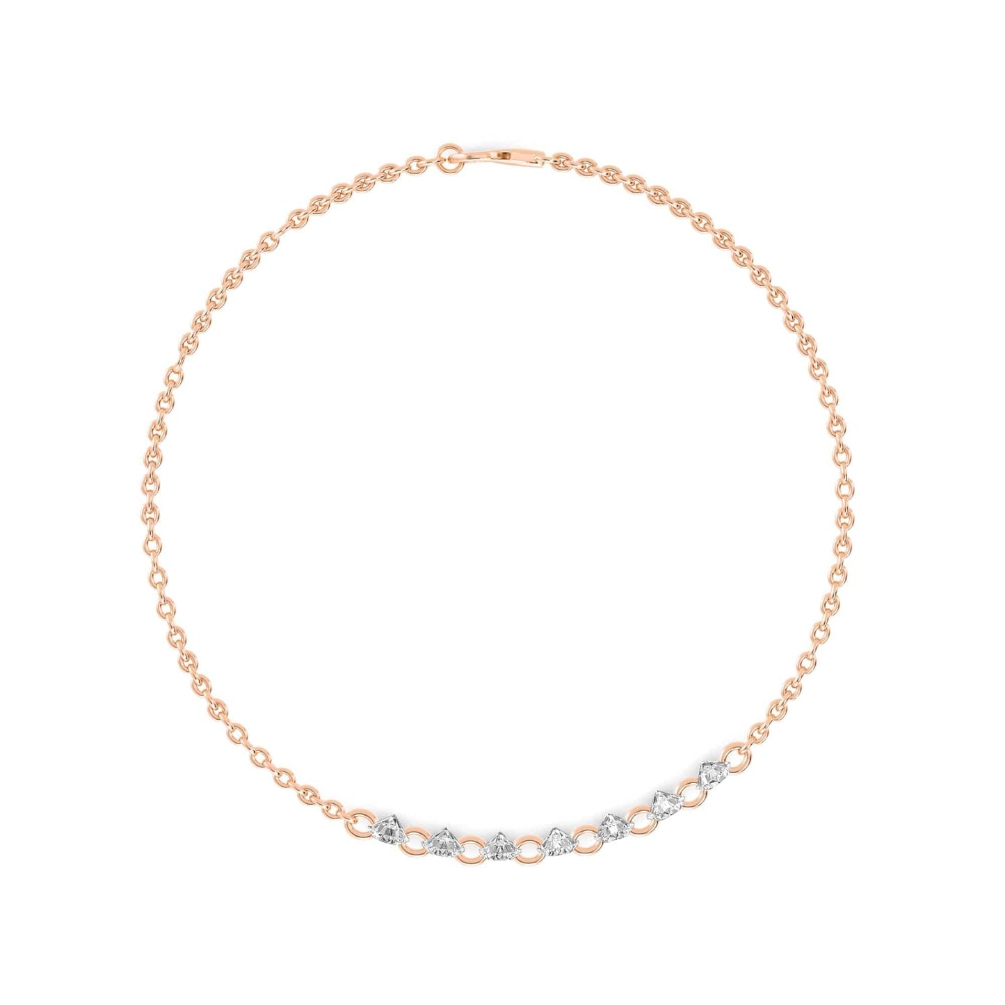 1.07ct Pierced Floating Round Lab Grown Diamond Bracelet