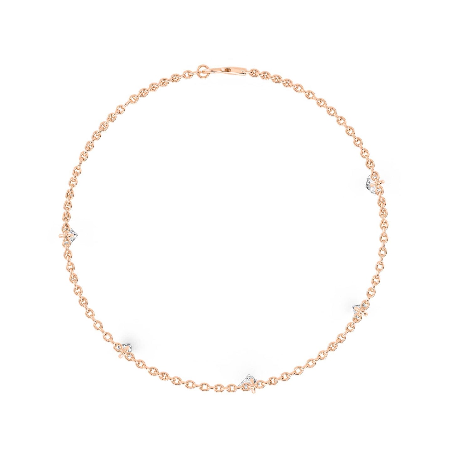 1.06ct Pierced Floating Multi-Shape Lab Grown Diamond Bracelet