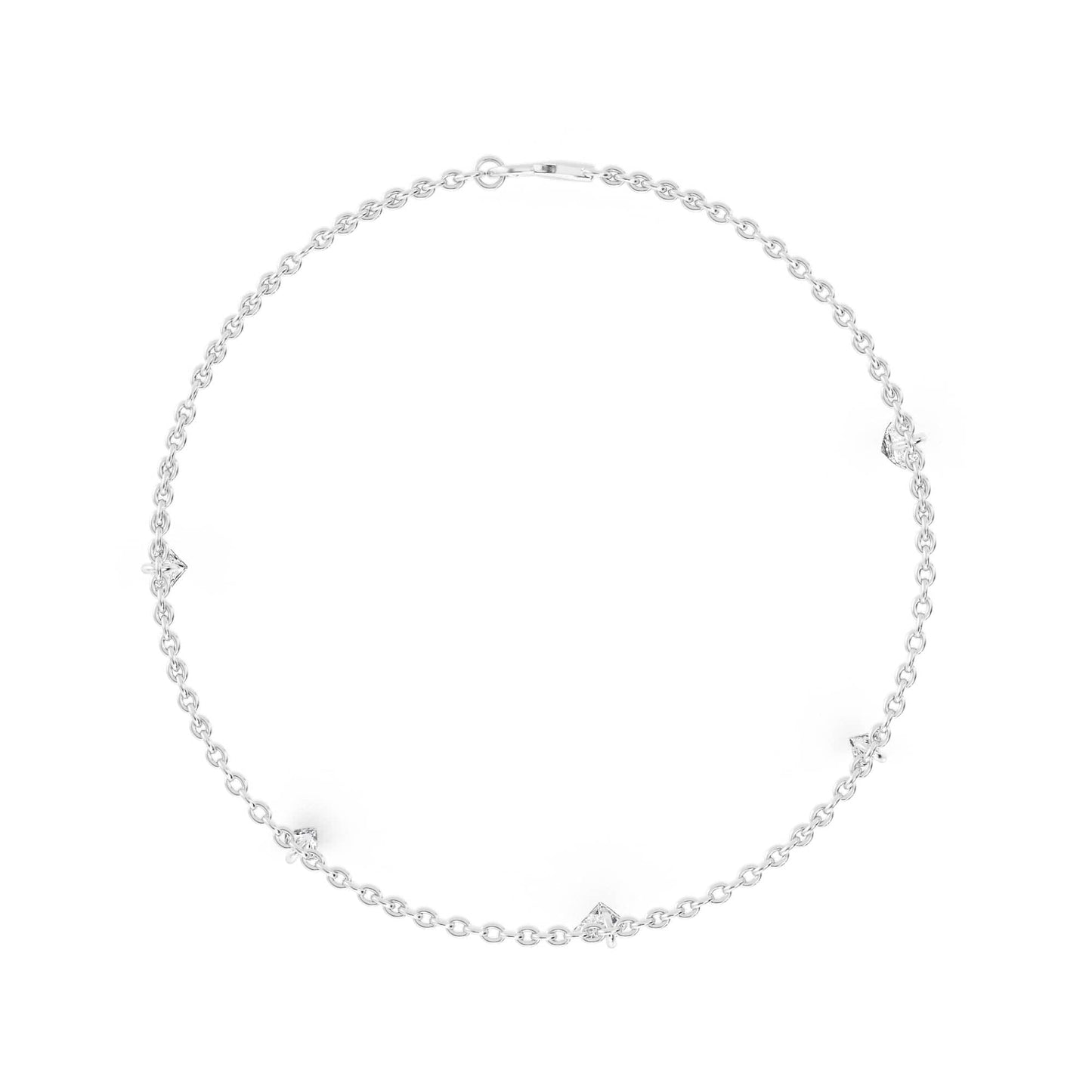 1.06ct Pierced Floating Multi-Shape Lab Grown Diamond Bracelet