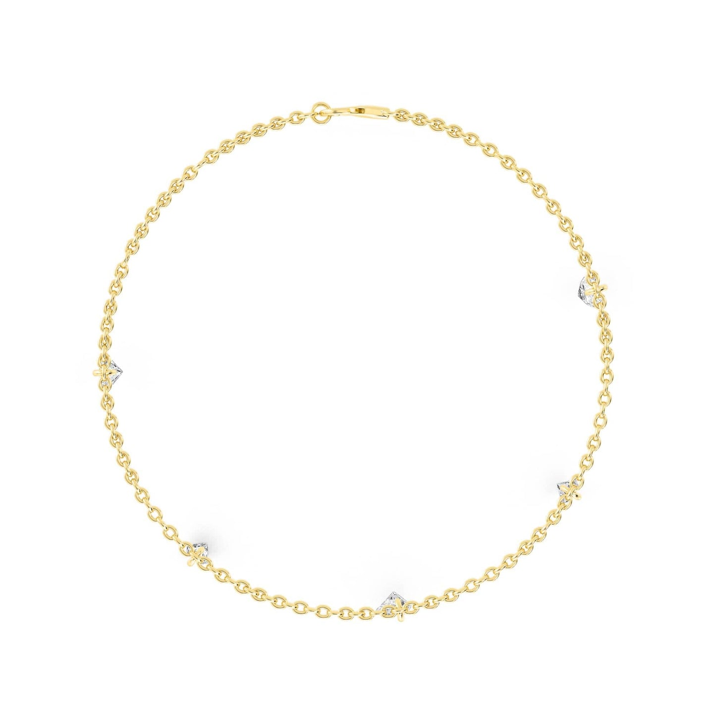 1.06ct Pierced Floating Multi-Shape Lab Grown Diamond Bracelet