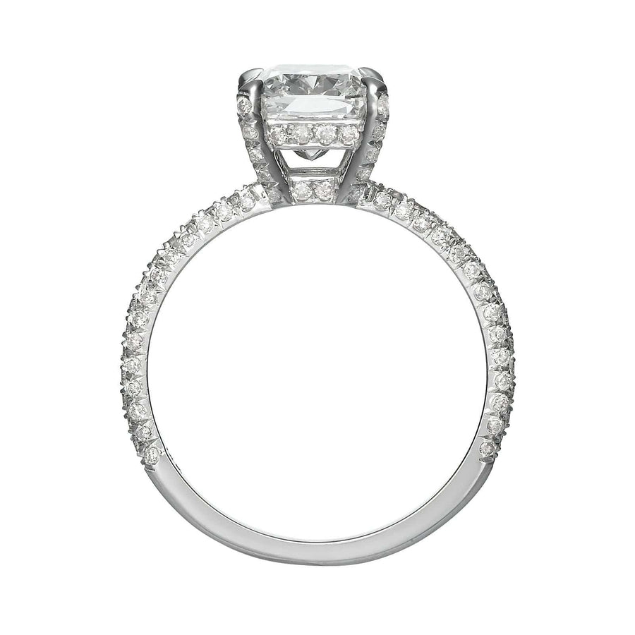 2.51 ct Cushion Cut Diamond Engagement Ring - BenzDiamonds