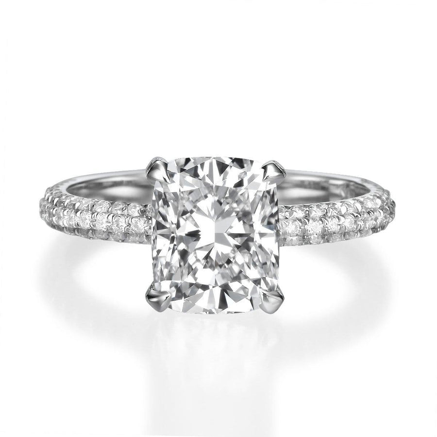 2.51 ct Cushion Cut Diamond Engagement Ring - BenzDiamonds