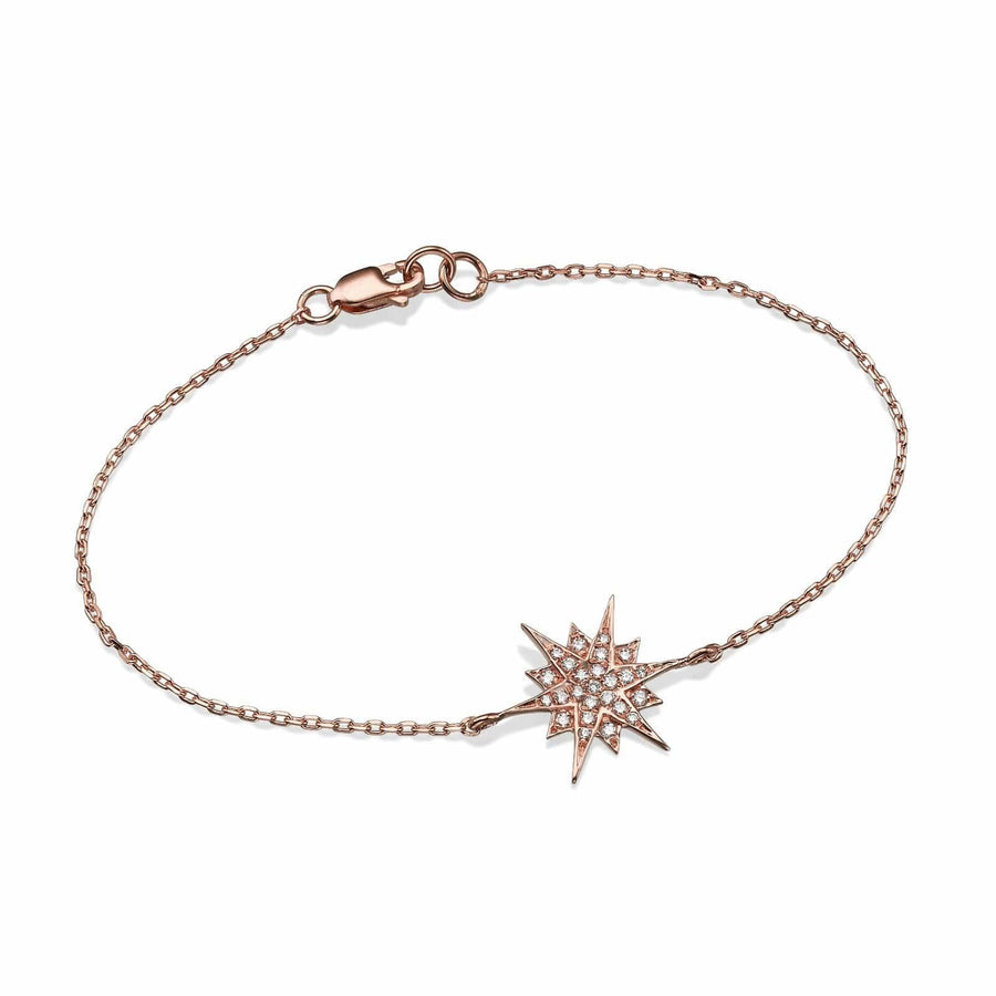 Big Size Star Diamond Bracelet in 18K Gold - BenzDiamonds