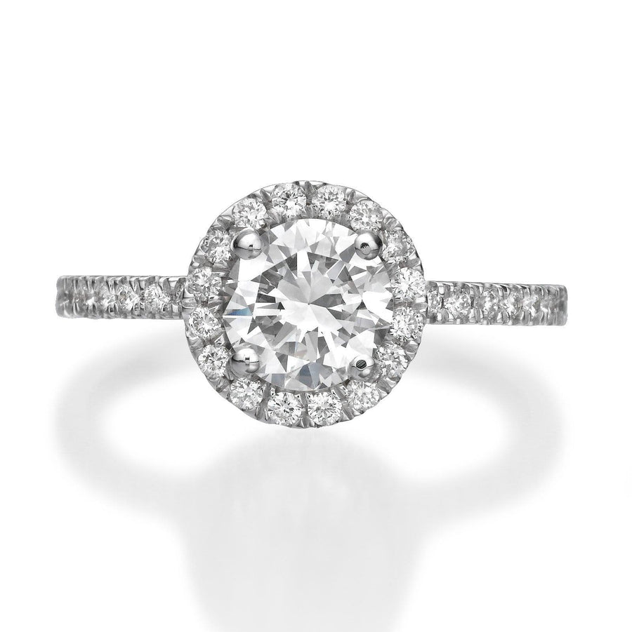 1.41 ct Round Brilliant Cut Diamond Engagement Ring - BenzDiamonds