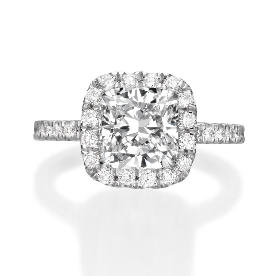 2.76 ct Cushion Cut Diamond Engagement Ring - BenzDiamonds