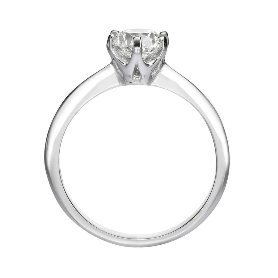1.10 ct Round Cut Diamond Engagement Ring - BenzDiamonds