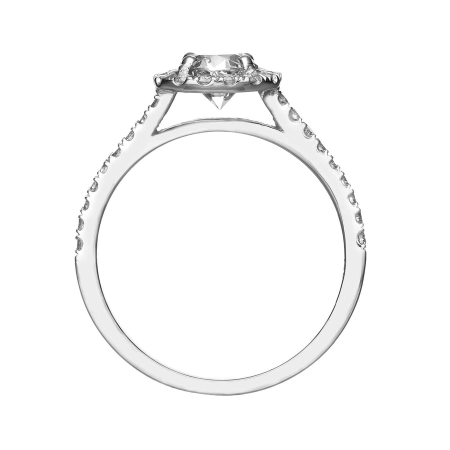 1.00 ct Princess cut Diamond Engagement Ring - BenzDiamonds