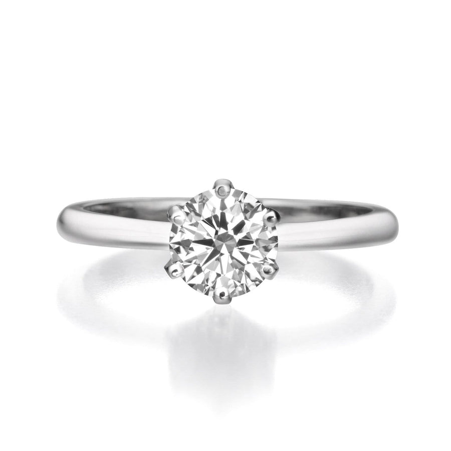 1.10 ct Round Cut Diamond Engagement Ring - BenzDiamonds