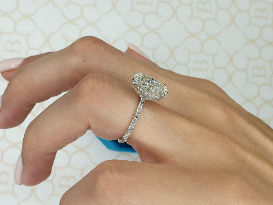 Jasmine Oval Diamond Engagement Ring Hidden Diamonds – Ellie Lee Fine  Jewelry