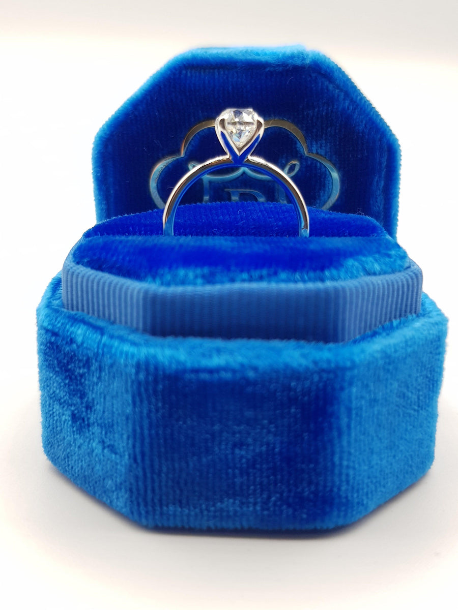 1.10 Carats Old Mine Cushion Cut Solitaire Diamond Engagement Ring - BenzDiamonds