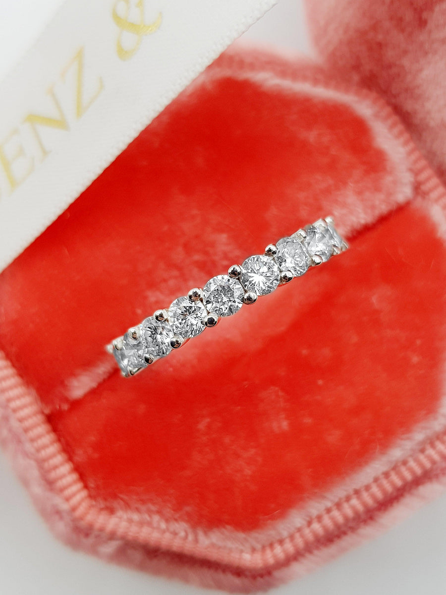 2.5 ct Round Brilliant Cut Diamond Eternity Band - BenzDiamonds