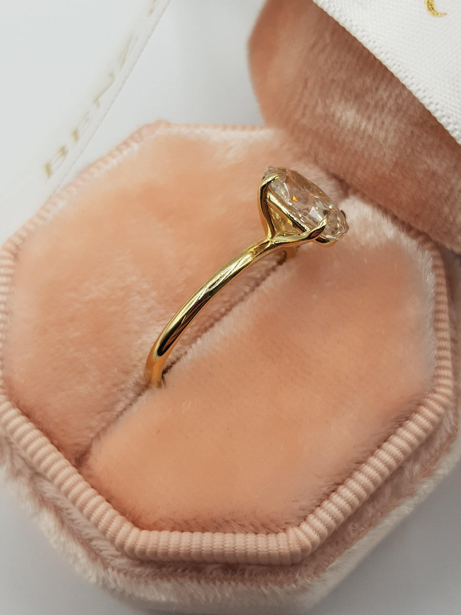 1.55 Carat Oval Cut Solitaire Diamond Engagement Ring - BenzDiamonds