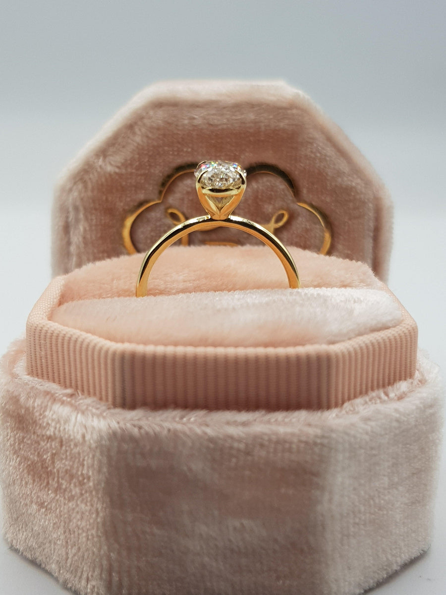 1.55 Carat Oval Cut Solitaire Diamond Engagement Ring - BenzDiamonds