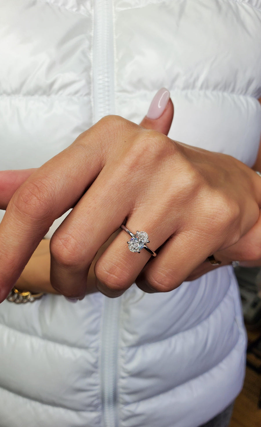 Oval Engagement Diamond Ring White Gold | Sarah & Sebastian – SARAH &  SEBASTIAN