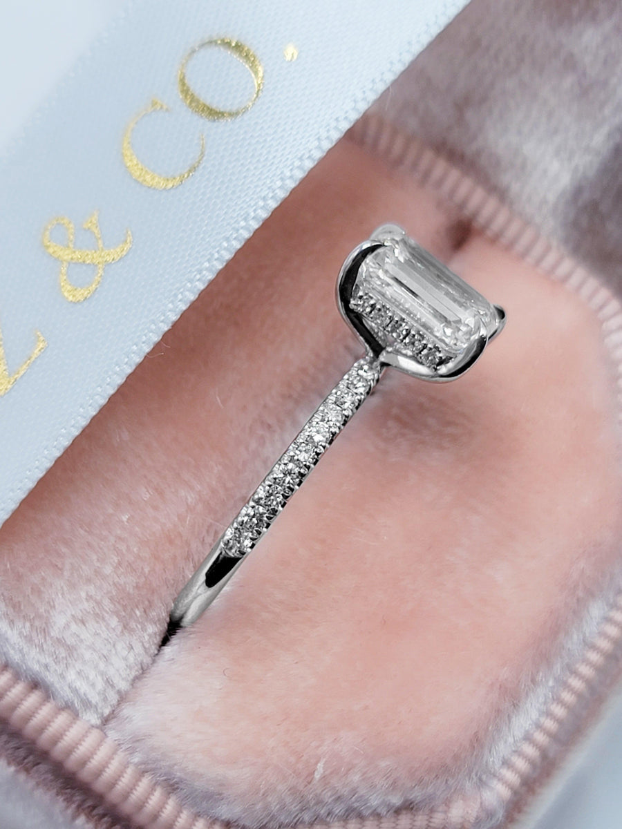 2 carat lab grown emerald cut diamond Clearance