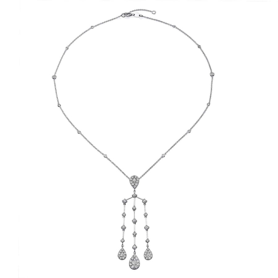 3.36 CT ILLUSION CHANDELIER NECKLACE - BenzDiamonds