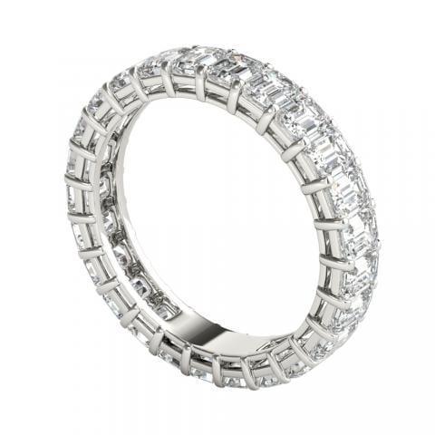 2.5 ct Emerald Cut Diamond Eternity Band - BenzDiamonds