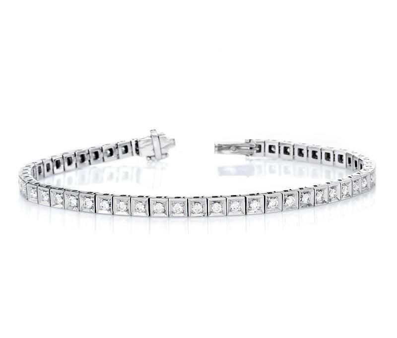 1 ct Round Brilliant Cut Diamond Tennis Bracelet - BenzDiamonds