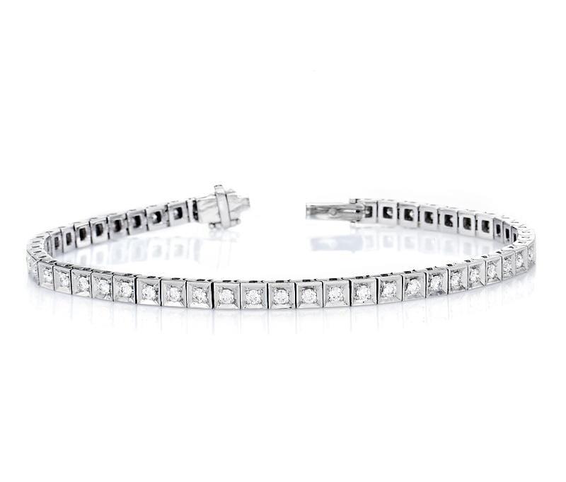 1 ct Round Brilliant Cut Diamond Tennis Bracelet - BenzDiamonds