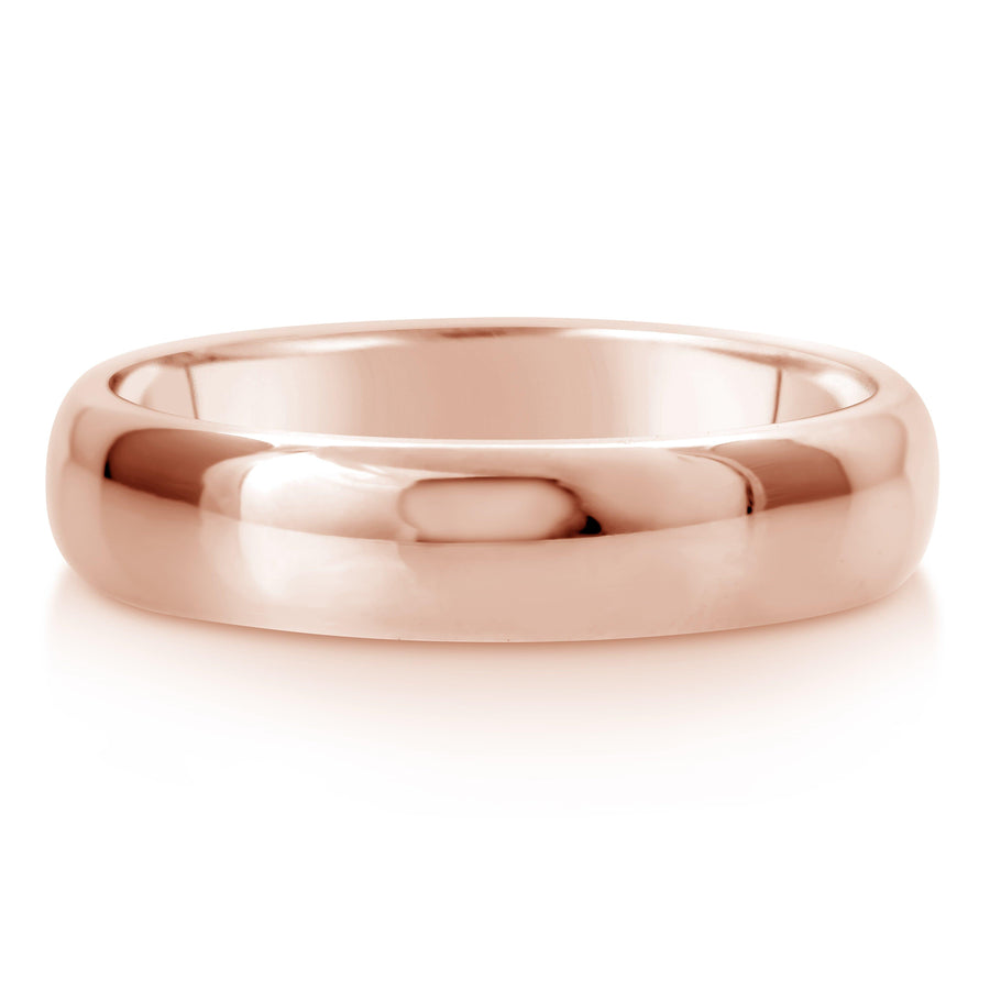 Comfort Fit Wedding Ring In 14K Gold (5mm) - BenzDiamonds