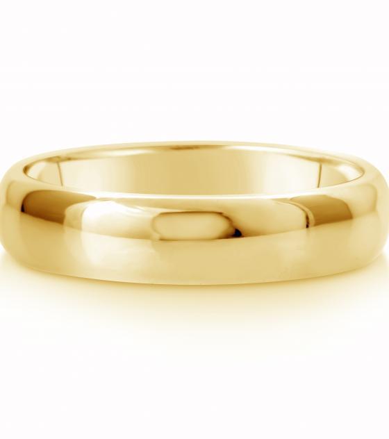 Comfort Fit Wedding Ring In 14K Gold (5mm) - BenzDiamonds