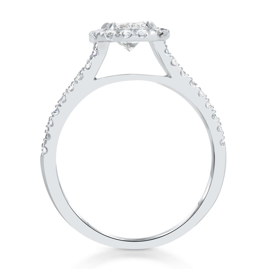 1.45 ct Asscher Cut Diamond Engagement Ring - BenzDiamonds