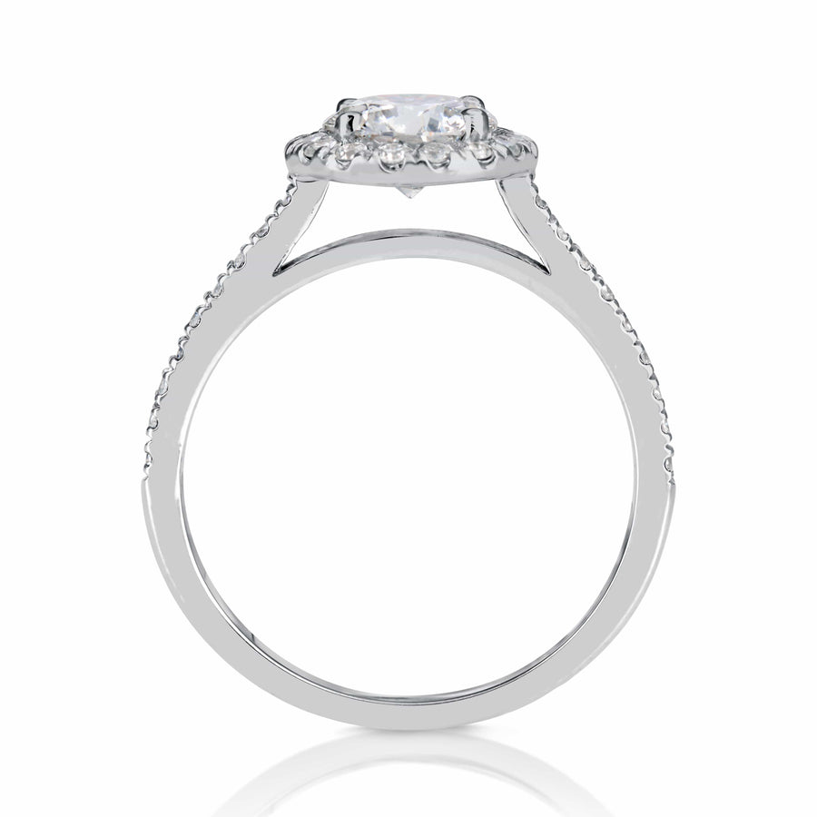1.41 ct Round Brilliant Cut Diamond Engagement Ring - BenzDiamonds