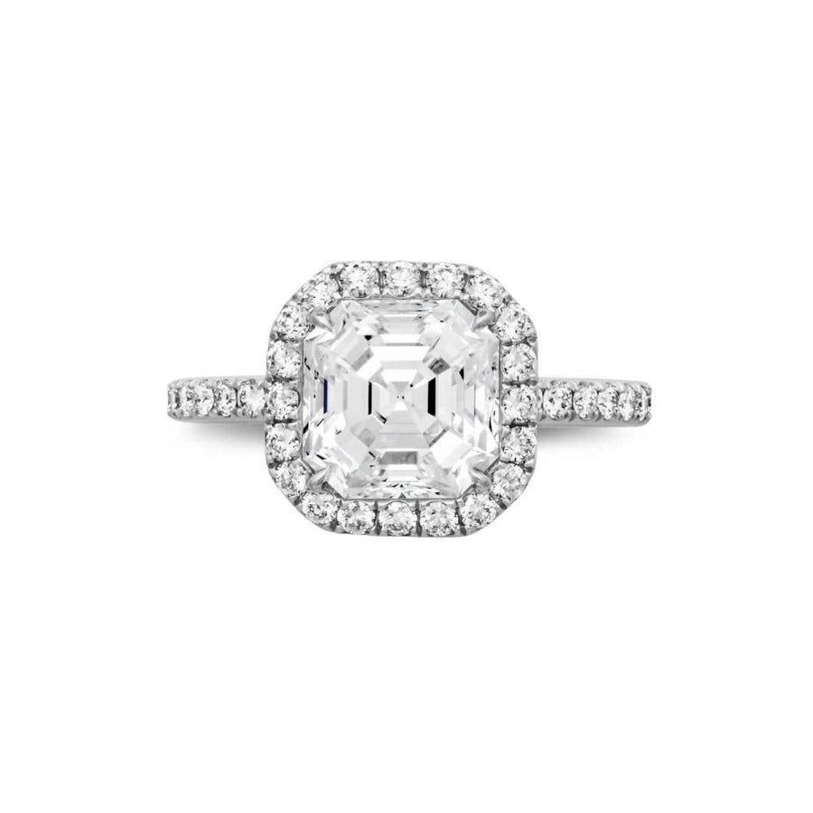 1.45 ct Asscher Cut Diamond Engagement Ring - BenzDiamonds