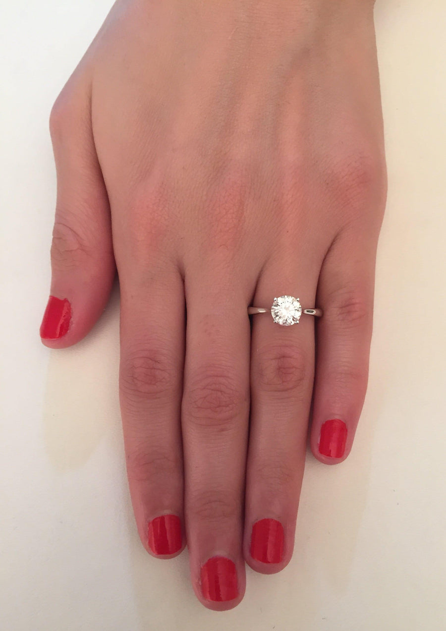 1.00 ct Round Brilliant Cut Diamond Engagement Ring - BenzDiamonds