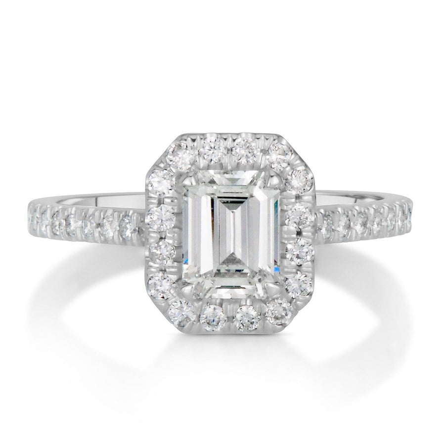 1.42 ct Emerald Cut Diamond Engagement Ring - BenzDiamonds