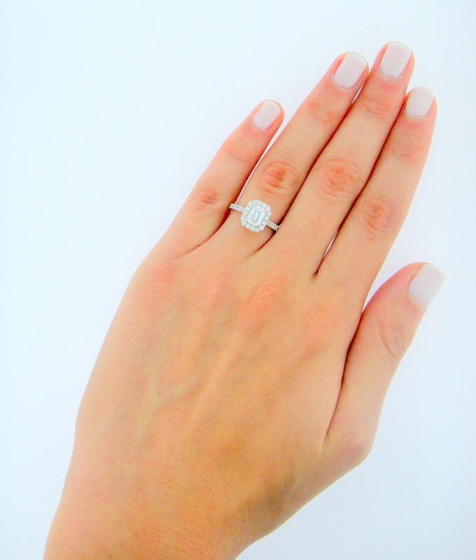 1.42 ct Emerald Cut Diamond Engagement Ring - BenzDiamonds