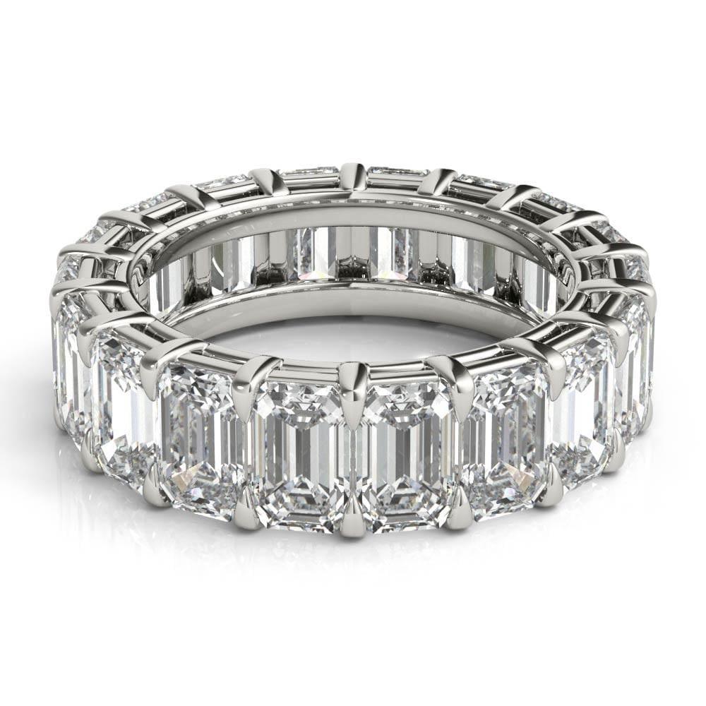 4 ct Emerald Cut Diamond Eternity Band - BenzDiamonds