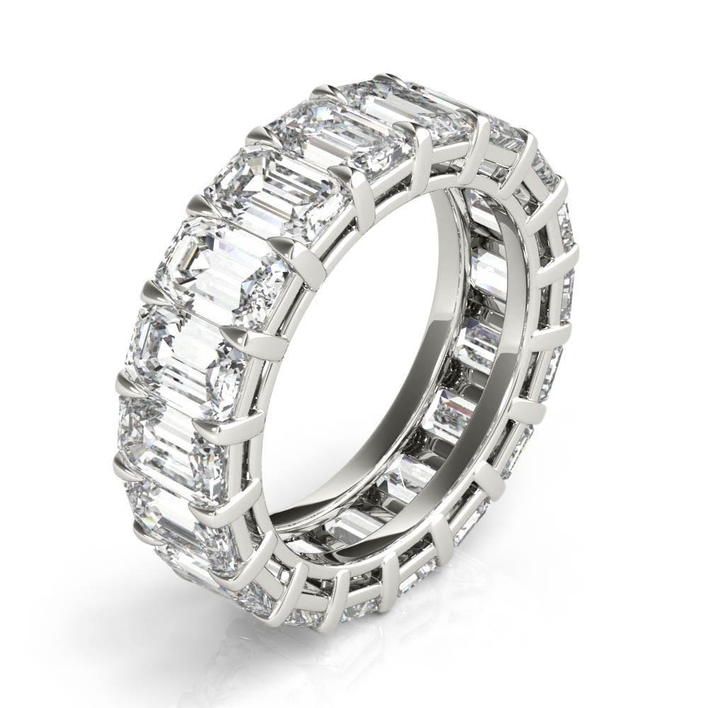 4 ct Emerald Cut Diamond Eternity Band - BenzDiamonds