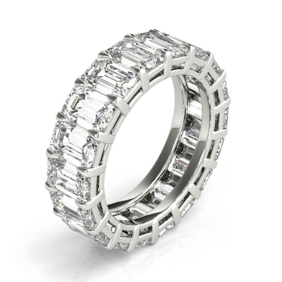 5 ct Emerald Cut Diamond Eternity Band - BenzDiamonds