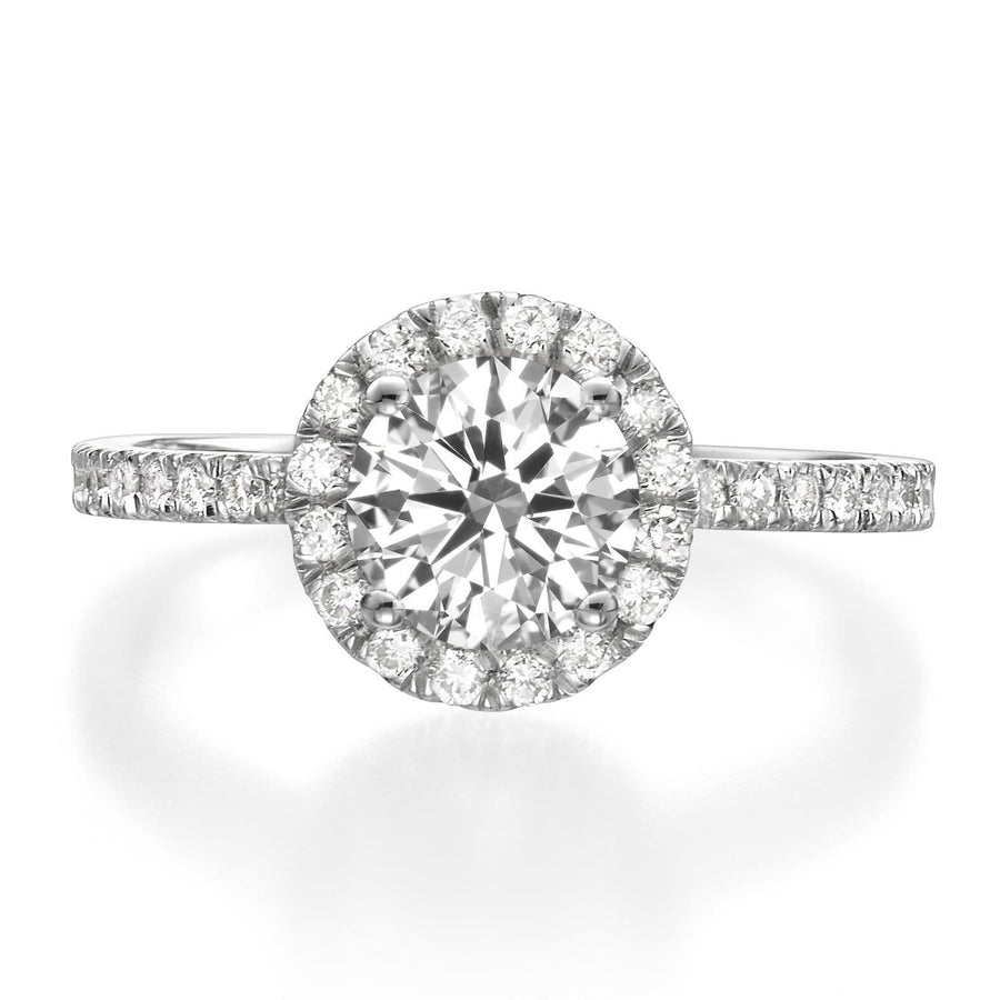 1.81 ct Round Cut Diamond Engagement Ring - BenzDiamonds