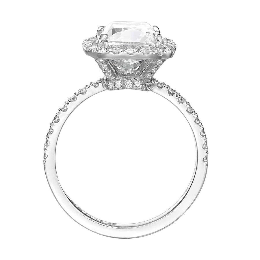 3.76 ct Cushion Cut Diamond Engagement Ring - BenzDiamonds