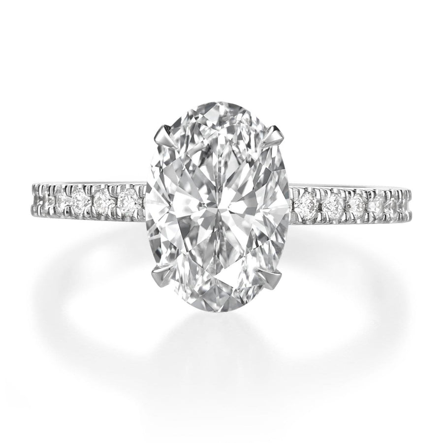 2.50 ct Oval Cut Diamond Engagement Ring - BenzDiamonds