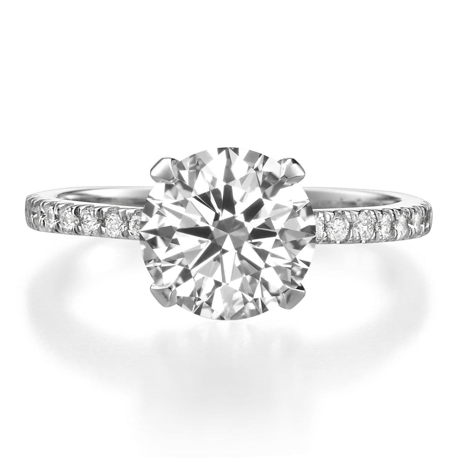 2.31 ct Round Brilliant Cut Diamond Engagement Ring - BenzDiamonds